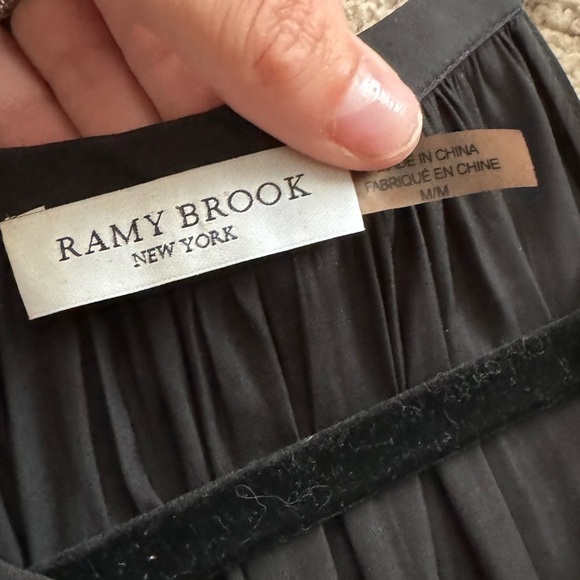 Ramy Brook- Black Sleeveless Alexandra Lace Tie Up Mini Dress - Picture 5 of 6